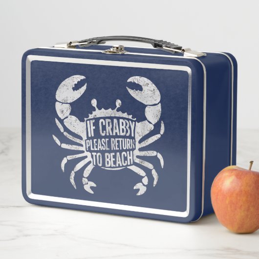 Als Crabby alsjeblieft terugkeert naar Beach Funny (In situ)