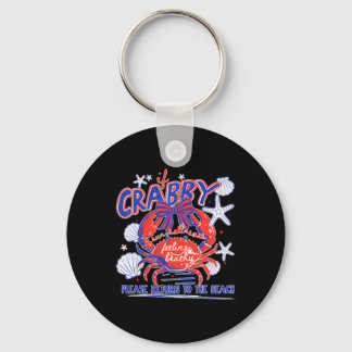 Als Crabby Retourneer Alsjeblieft Naar Het Strand  Sleutelhanger