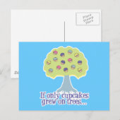 Als Cupcakes maar aan Bomen groeiden Briefkaart (Voorkant / Achterkant)