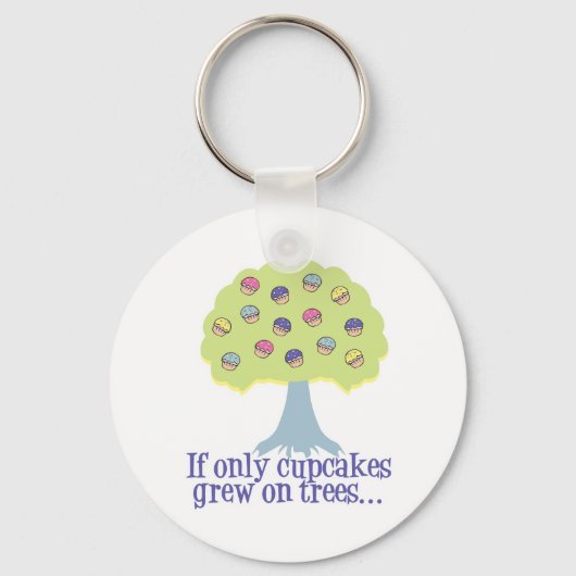 Als Cupcakes maar aan Bomen groeiden Sleutelhanger (Voorkant)