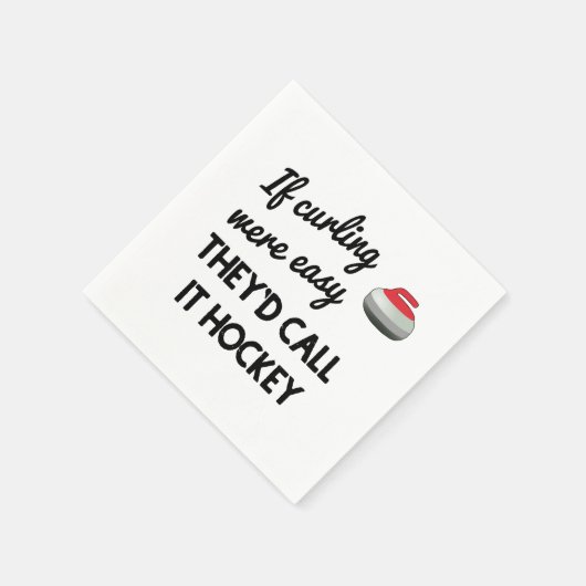 Als curling was gemakkelijk papier servet (Hoek)