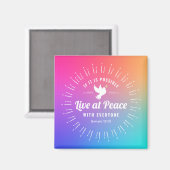 Als dat mogelijk is, leef dan met iedereen Kaart Magneet (Voorkant / Achterkant)