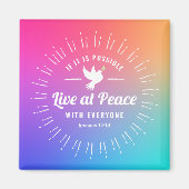 Als dat mogelijk is, leef dan met iedereen Kaart Magneet (Voorkant)
