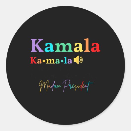 Als dat te moeilijk is om uit te spreken, probeer  ronde sticker (Voorkant)