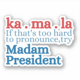 Als dat te moeilijk is om uit te spreken, probeer  sticker