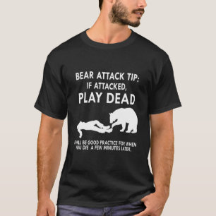 Als de aanval van het beer op Spel dood het Aanval T-shirt
