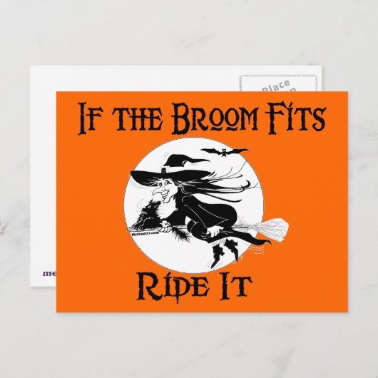 Als de bezem op Briefkaarten past (Voorkant / Achterkant)