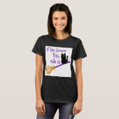 Als de bezem past, rijd het trendy grappig Hallowe T-shirt (Voorkant volledig)
