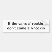 Als de bus een 'rockin' is - bumpersticker (Voorkant)