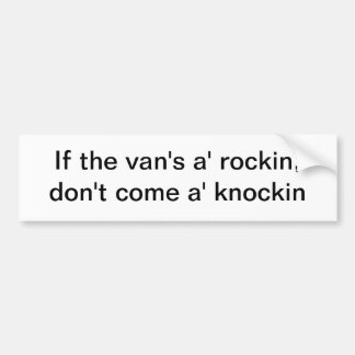 Als de bus een 'rockin' is - bumpersticker