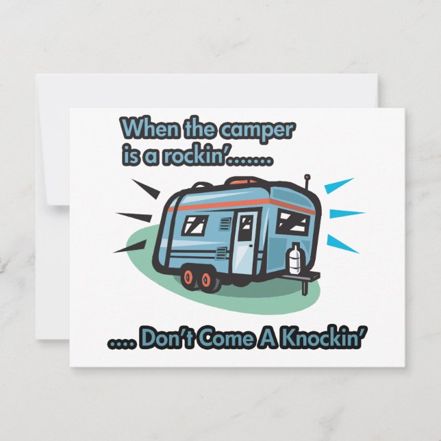 Als de camper een rockin is... (Voorkant)