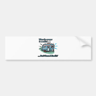 Als de camper een rockin is... bumpersticker