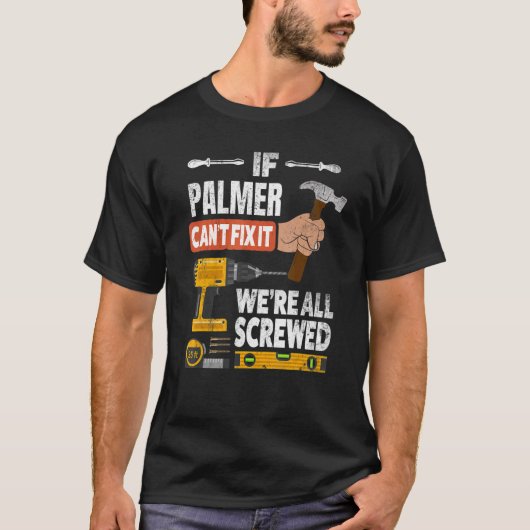 Als de de douanenaam van Palmer niet het kan beves T-shirt (Voorkant)