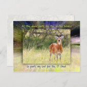 Als de Deer Pants voor de Water Brooks... Briefkaart (Voorkant / Achterkant)