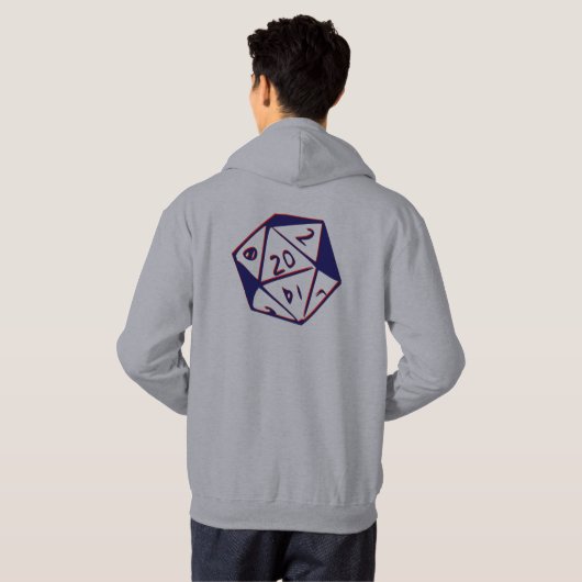 Als de DM glimlacht. Hoodie (Achterkant volledig)