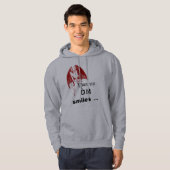 Als de DM glimlacht. Hoodie (Voorkant volledig)