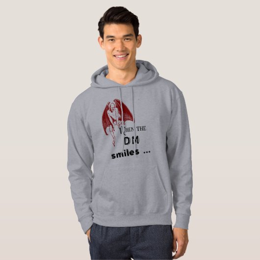 Als de DM glimlacht. Hoodie (Voorkant volledig)