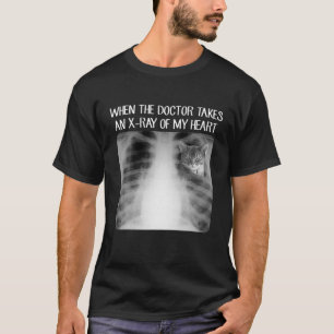 Als de dokter röntgenfoto's neemt van mijn hart t-shirt