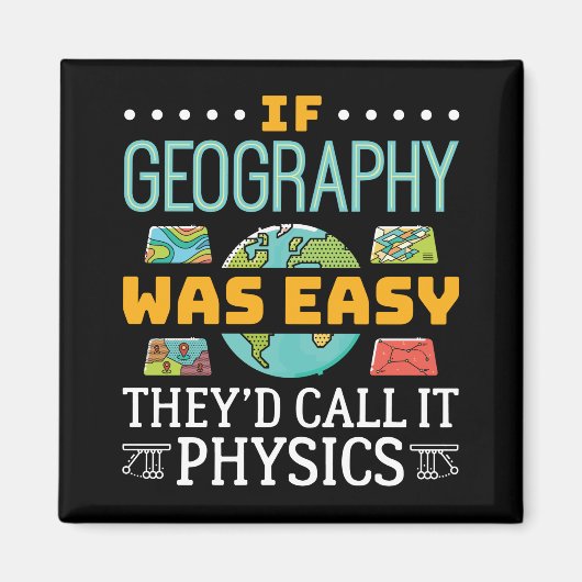 Als de geografie gemakkelijk was, zouden ze het na magneet (Voorkant)