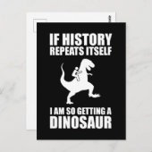 Als de geschiedenis zichzelf herhaalt, krijg ik ee briefkaart (Voorkant / Achterkant)