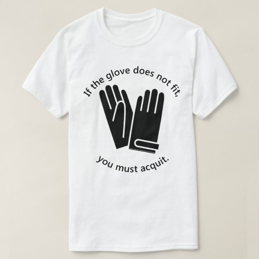 Als de handschoen niet past. . . t-shirt (Design voorkant)