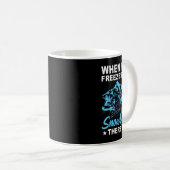 Als de hel bevriest, ga ik daar ook snowboarden koffiemok (Voorkant rechts)