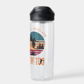 Als de hel bevriest, zal ik er ook scheren. waterfles (Achterkant)