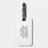 Als de hel stilstaat, zal ik ook daar duiken bagagelabel (Achterkant verticaal)