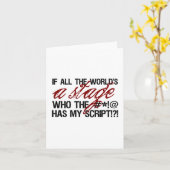 Als de hele wereld een podium is ... kaart (Gele Bloem)