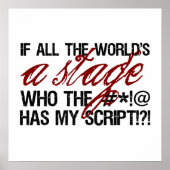 Als de hele wereld een podium is ... poster (Voorkant)