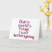 Als de hele wereld een podium is, wil ik betere ve kaart (Gele Bloem)