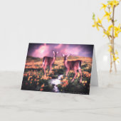 Als de hertenbroek voor het water Wenskaart Kaart (Gele Bloem)