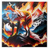 Als de hitte van de ochtendzon haar gezicht verwar tegeltje (Voorkant)