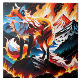 Als de hitte van de ochtendzon haar gezicht verwar tegeltje