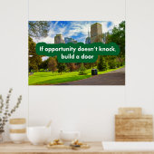 Als de kans niet aanslaat, bouw dan een deur poster (Keuken)