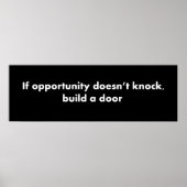 Als de kans niet aanslaat, bouw dan een deur poster (Voorkant)