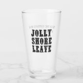 Als de kapitein weg is bierglas glas (Achterkant)