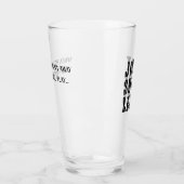 Als de kapitein weg is bierglas glas (Links)