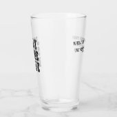 Als de kapitein weg is bierglas glas (Rechts)