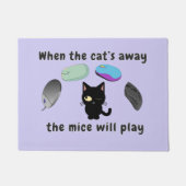 Als de kat weg is, spelen de muizen deurmat (Voorkant)