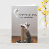 Als de kat weg is, zullen de muizen spelen kaart (Gele Bloem)