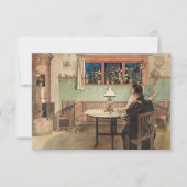 Als de kinderen naar bed zijn door Carl Larsson Bedankkaart (Voorkant)