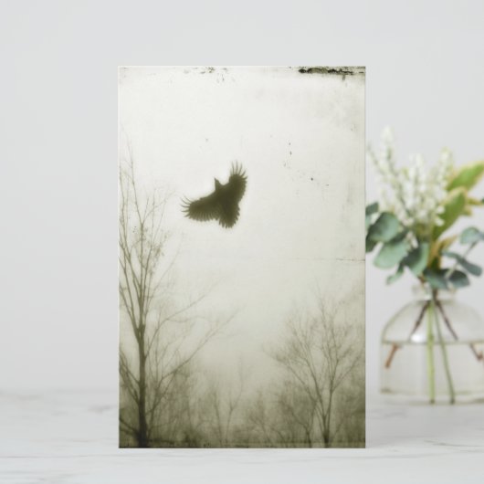 Als de kraai vliegt briefpapier (Staand voorkant)