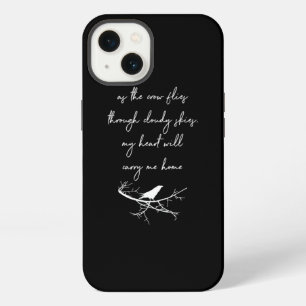 Als de Kraai Vliegt Kraai Raaf Maan Kunst iPhone 13 Hoesje