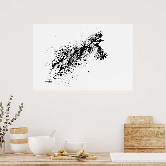 ..als de kraaien poster (Keuken)