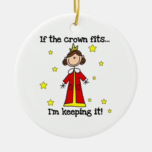 Als de kroonpassen keramisch ornament (Voorkant)