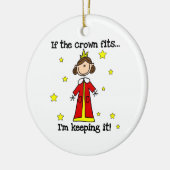 Als de kroonpassen keramisch ornament (Links)