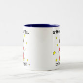 Als de kroonpassen tweekleurige koffiemok (Center)