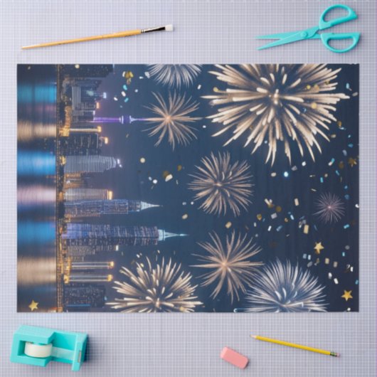 Als de lichten beginnen te doven tissuepapier (Craft)