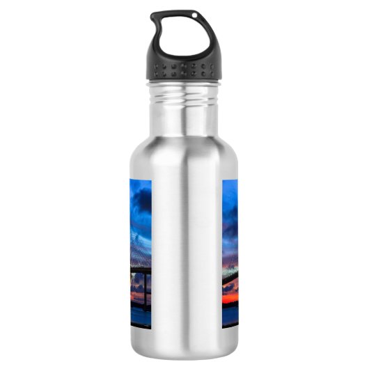 Als de lichten op waterfles komen waterfles (Achterkant)